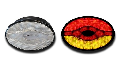 Led posteriore ovale luci - 2x,