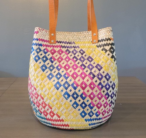 Borsa con palma intrecciata - borsa,