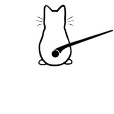 Divertente adesivo stickers per auto coda gatto tergicristallo decal vinile