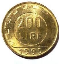 REPUBBLICA ITALIANA - RARA MONETA 200 LIRE ANNO 1995 BUONO STATO
