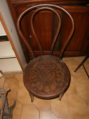 Antica sedia legno curvo - antica,