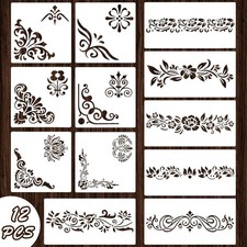 Qpout 12 Pezzi Stencil per