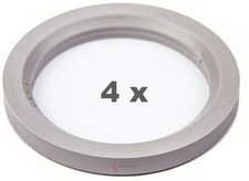 4 anelli di centraggio per cerchi in lega da 72,00 mm a 54,00 mm in plastica ...