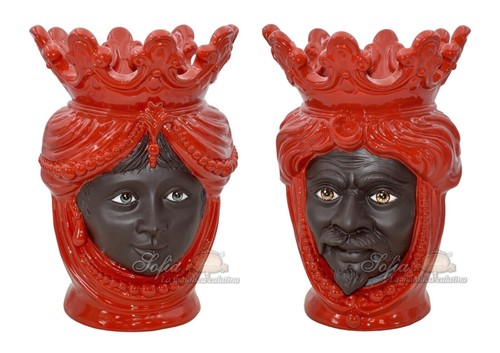 Testa moro ceramica - testa,