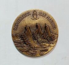 [NC] SAN MARINO - DITTICO MEDAGLIE VISITA F. COSSIGA (1990) Inc. A. POMODORO
