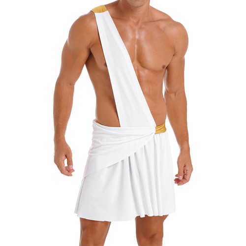 Costume uomo dio greco bianco