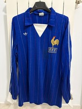 Maglia Francia 1980 Nr 8 match worn maillot France 1982 adidas vintage shirt