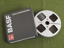 Bobina metal Uher da 12,7 cm con nastro Basf NOS - Alu spool with Basf NOS taepe