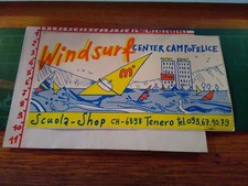 ADESIVO STICKER VINTAGE KLEBER WINDSURF CENTER CAMPOFELICE SCUOLA SHOP TENERO CH