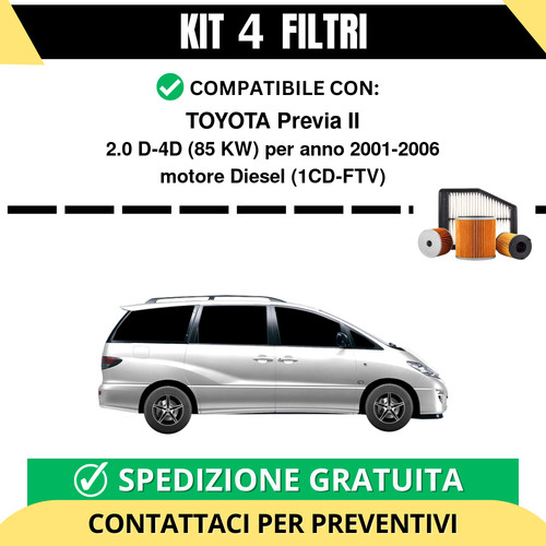 Kit filtri tagliando per - 4,