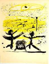 Litografia Enrico Baj - del