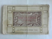 Mobili Rinascimento Italiano - 1ª Serie - Ed. L'artista Moderno - TAVV. 80 -1920