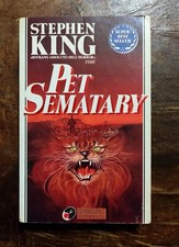 Libro PET SEMATARY Stephen King 1994 Con Scritte Pennello Leggere descrizione 
