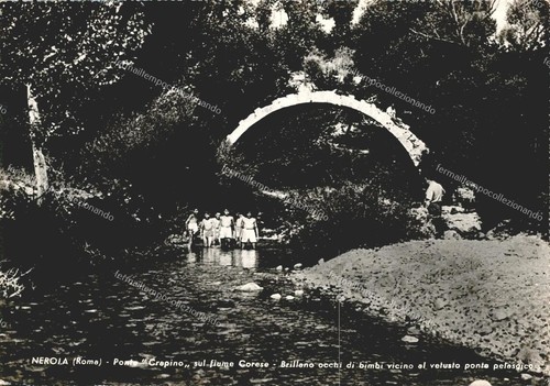 Ea945 cartolina nerola ponte - ea945, nerola,ponte