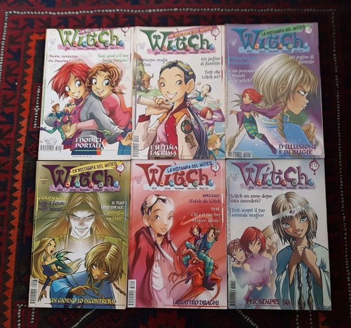 Lotto fumetti witch numeri - lotto, 6