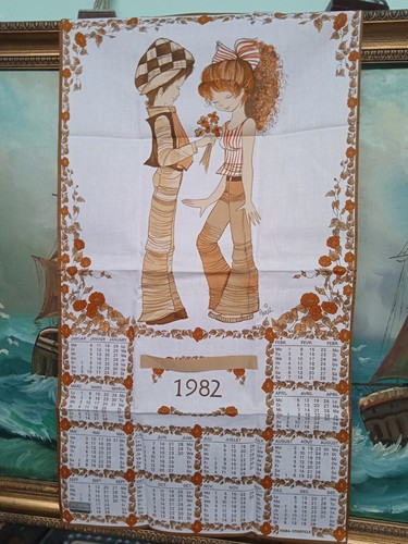 Strofinaccio calendario 1982