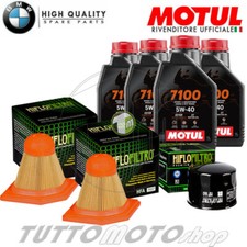 Tagliando BMW K 1300 S 2010 2011 2012 2013 / Kit Olio Motul 7100 Filtri K1300