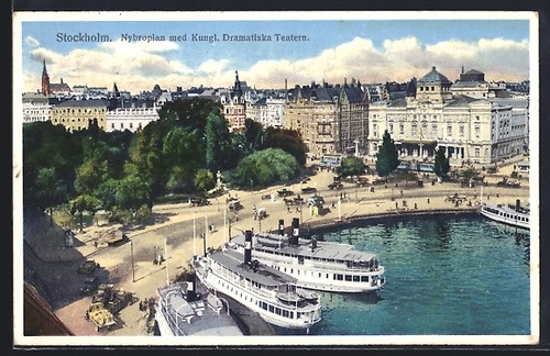Cartolina stoccolma nybroplan - cartolina,
