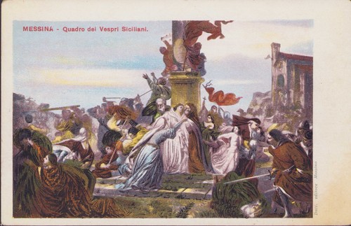 Messina quadro dei vespri - messina,