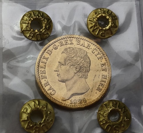 Lire oro 1828 torino in - 20,