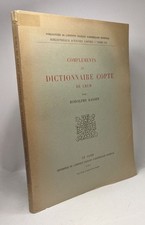 Compléments au dictionnaire