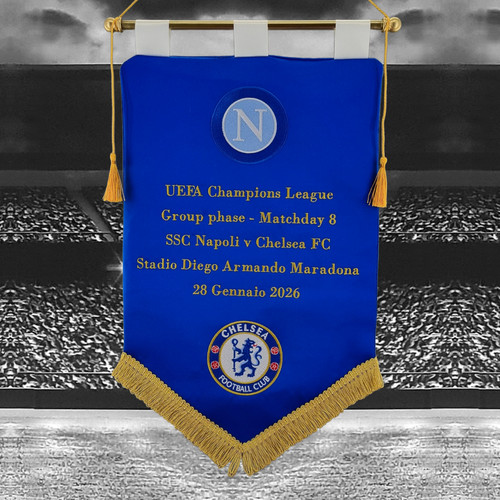 Pennant ricamato ssc napoli - pennant, v