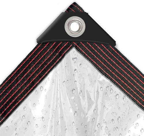 Waterproof clear tarp with - clear,