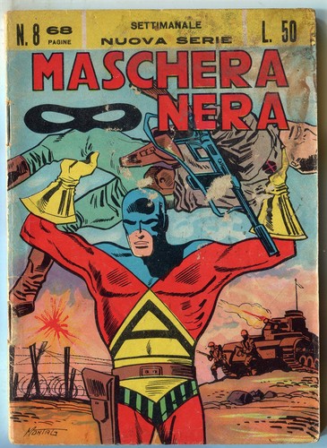 195 maschera nera corno - [195],