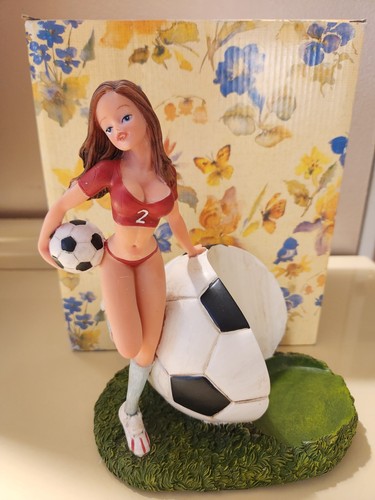 Figurina ragazza calcio sexy - calcio,