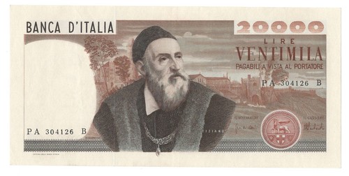 20000 lire tiziano decr - 20000,