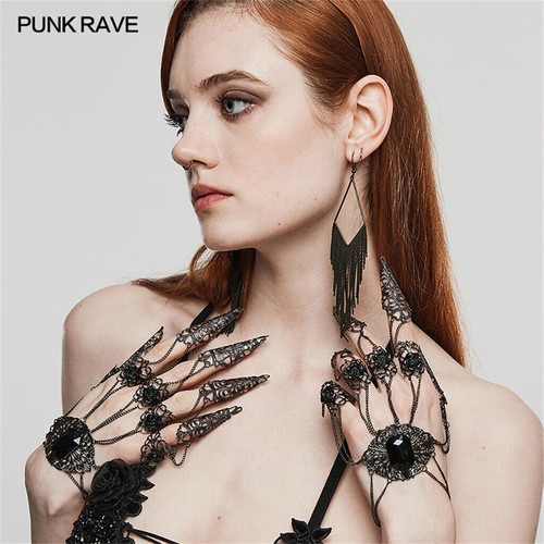 Bracciale punk rave nero - punk,