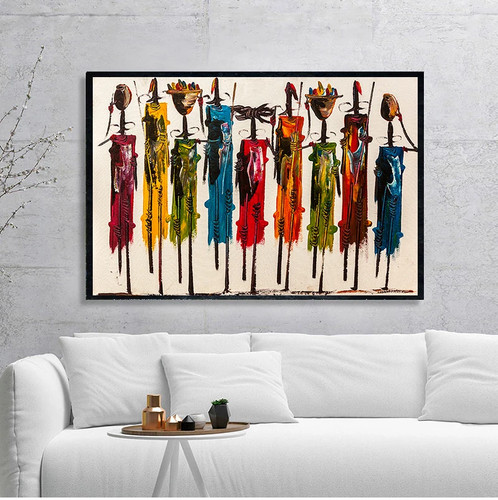 Quadro astratto donna africana