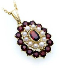 Pendente Con Perla Di Granato