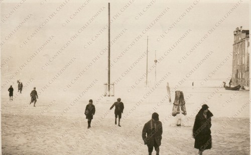 1929 venezia canale ghiacciato - venezia,