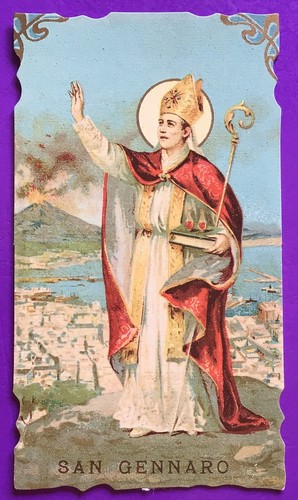 Santino holy card san gennaro - san,