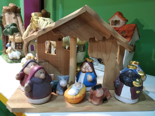 Natività blocco legno - natività, in