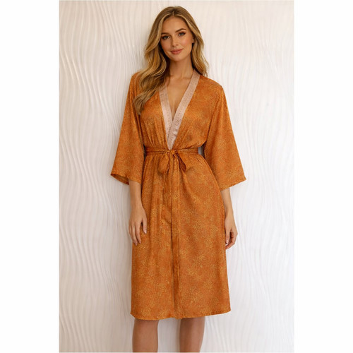 Midi kimono pura - kimono, seta