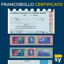 Italia Regno 1933 Trittici Crociera Aerea RANI n.51/52 MNH** cert. Bolaffi