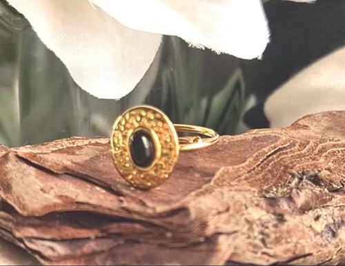 Anello regolabile placca oro - placca,