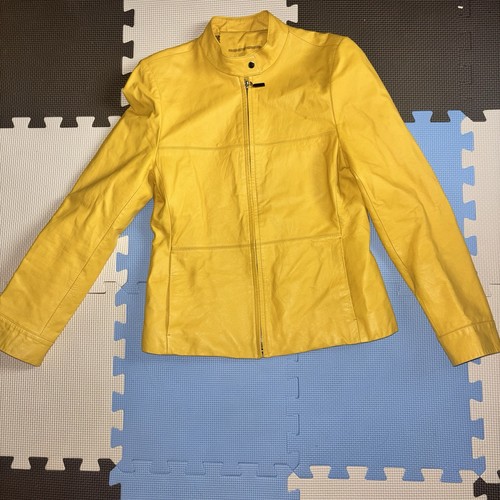 Giacca moto vintage giallo - giacca,