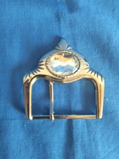 Fibbia Cintura Donna Alluminio E Finto Diamante Vintage