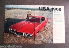 AZ31 - Clipping-Ritaglio -1967- USA 1968 , CHEVROLET FORD PONTIAC BUIK 