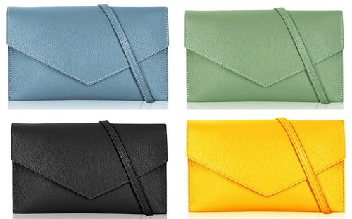 Borsa pochette grande - , pelle