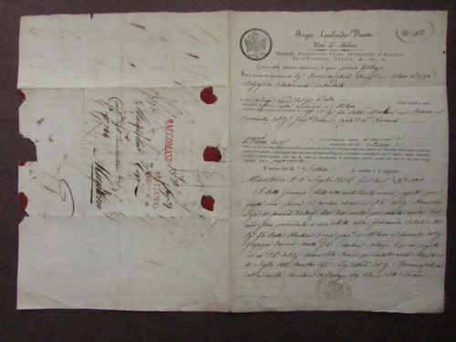 Manoscritto lettera cambio - lettera,