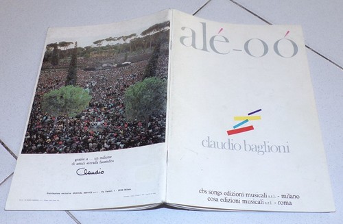 Spartiti claudio baglioni - claudio,