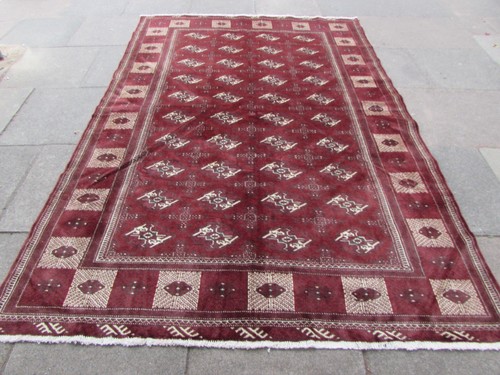 Tappeto grande vintage - fatto, a