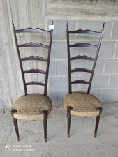 SEDIE IN LEGNO - SCHIENALE ALTO - VINTAGE - TIPO CHIAVARINE  - leggi tutto