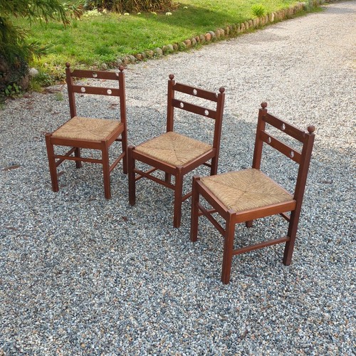 Sedie vintage legno con - 3, in