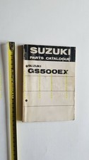 Suzuki GS 500 EX 1980-81 catalogo ricambi originale testo inglese