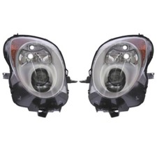 COPPIA FARI ALFA ROMEO MITO FANALI PROIETTORI DX SX ANTERIORI PARABOLA NERA